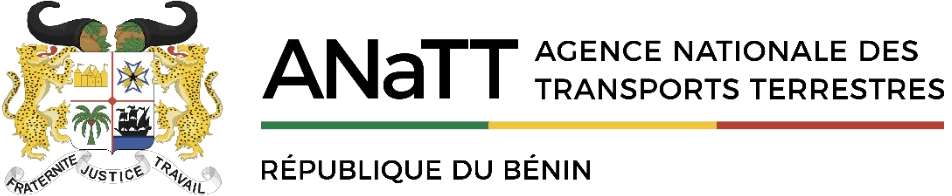 Logo ANaTT, Agence Nationale des Transports Terrestres, République du Bénin